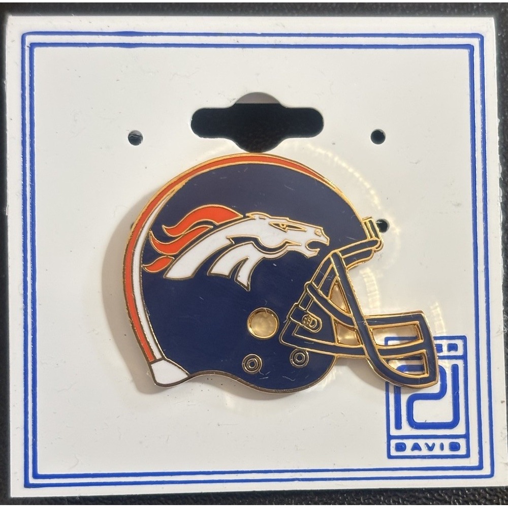 Denver Broncos Helmet Hat Pin Lapel Pin NFL Football Vintage Peter David